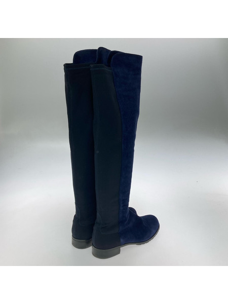 STUART WEITZMAN ブーツ ロングブーツ/ネイビー×ブラック