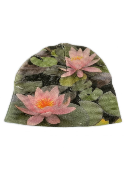 labyrins ニットキャップ スイレン 総柄 ビーニー