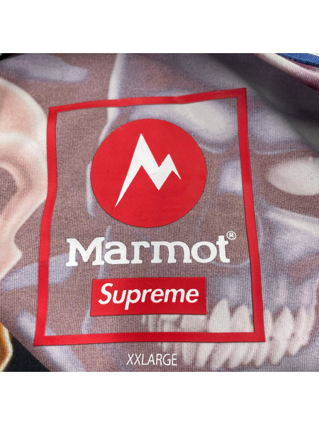 Supreme×Marmot 25AW Base Layer L/S Top Skull XXL Skull Pile