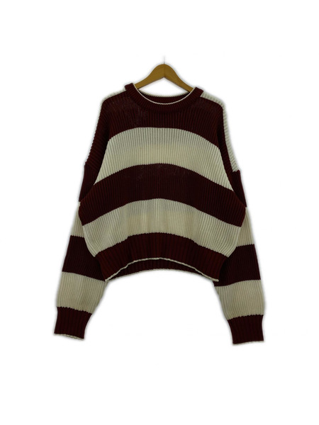 UNIFORME ボーダーコットンニット ML51SS21 (S)