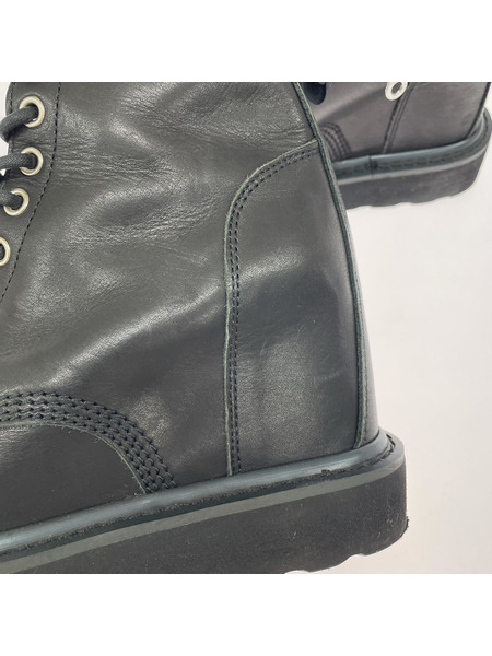 LIMI feu　ブーツ ×ミハラヤスヒロ  C01FW202 ブラック レザー レースアップブーツ