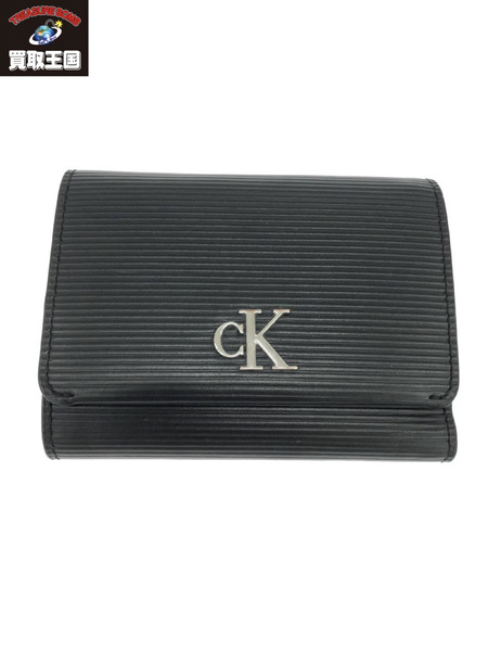 Calvin Klein　三つ折り財布　ブラック