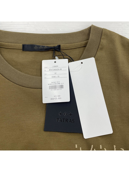 TATRAS 24SS LOGARD ロゴプリントTee 02 カーキ MTAT24S8258-M[値下]