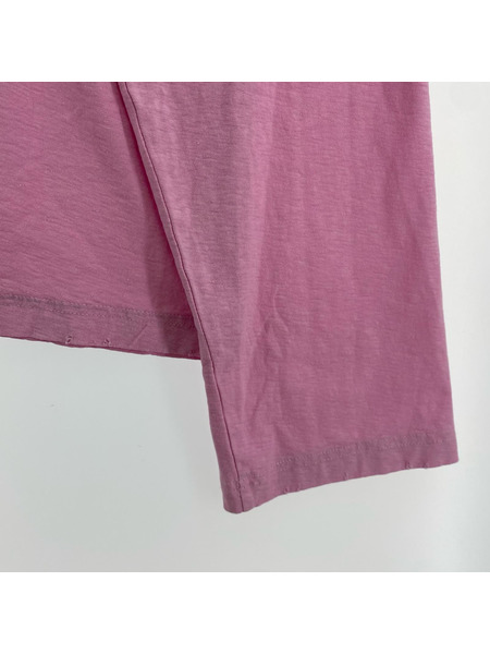 Acne Studios 長袖Tシャツ・カットソー 24SS Logo t-shirt ピンク