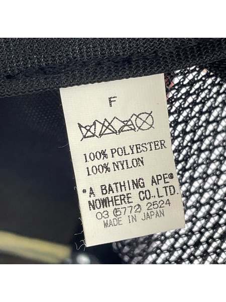 A BATHING APE ラインストーン スワロフスキー メッシュキャップ ブラック