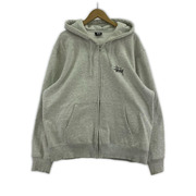 STUSSY ジャケット BASIC STUSSY ZIP HOODIE グレー