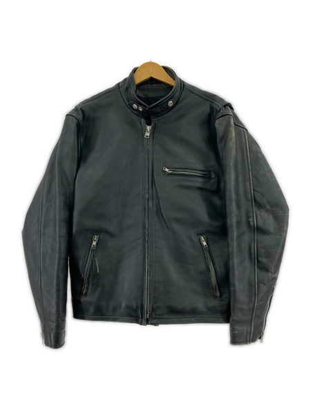 OLD・VINTAGE レザージャケット MHR シングルライダースジャケット ブラック