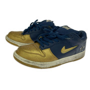 NIKE SB × Supreme DUNK LOW OG QS Metallic Gold/Navy 27