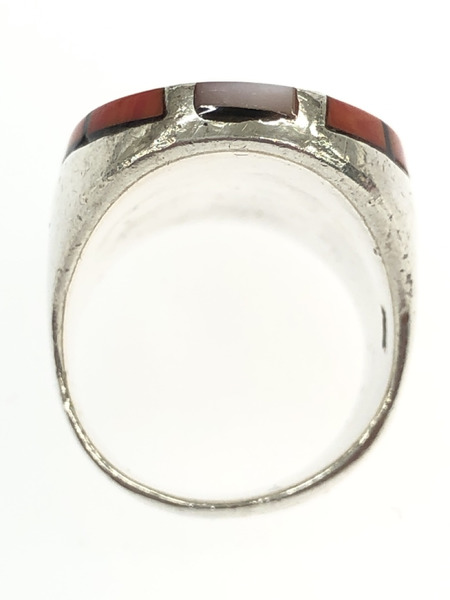 リング ズニ族 インレイ カラーストーン SV925[値下]