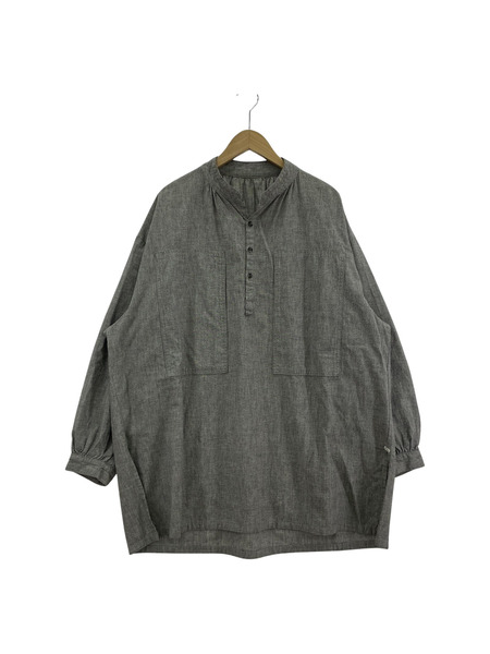 Porter Classic 長袖シャツ スモック グランパシャツ GRY[値下]