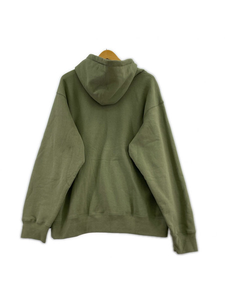 Supreme パーカー 21SS shine hooded sweatshirt 緑 (？)