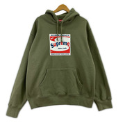 Supreme パーカー 21SS shine hooded sweatshirt 緑 (？)