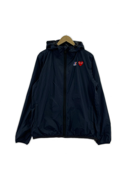 PLAY COMME des GARCONS ジャケット K-WAY ナイロンフーディ ネイビー[値下]