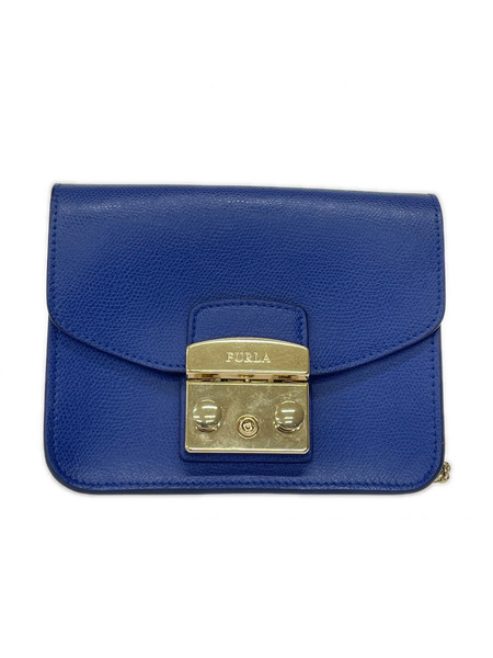 FURLA ショルダーバッグ チェーンバッグ ブルー
