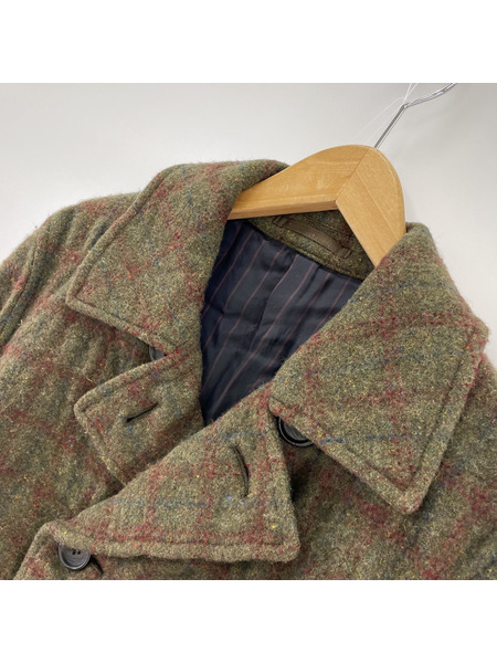 COMME des GARCONS HOMME PLUS AD2003 ウールチェックダブルジャケット[値下]