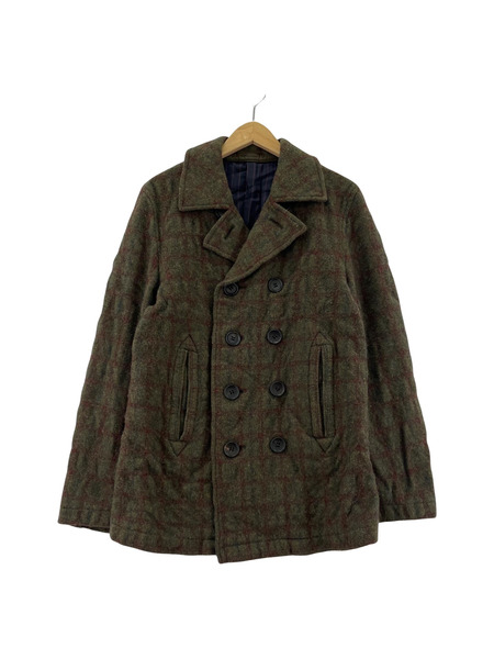 COMME des GARCONS HOMME PLUS AD2003 ウールチェックダブルジャケット[値下]