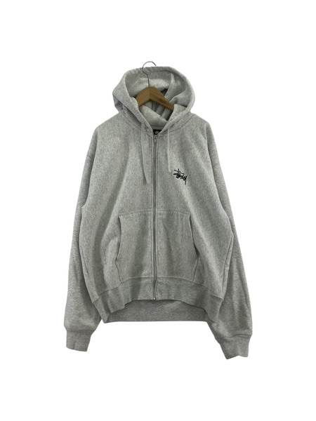 Stussy グレー ジップアップパーカー 中古・古着通販】stussy (ステューシー) ジップパーカー グレー
