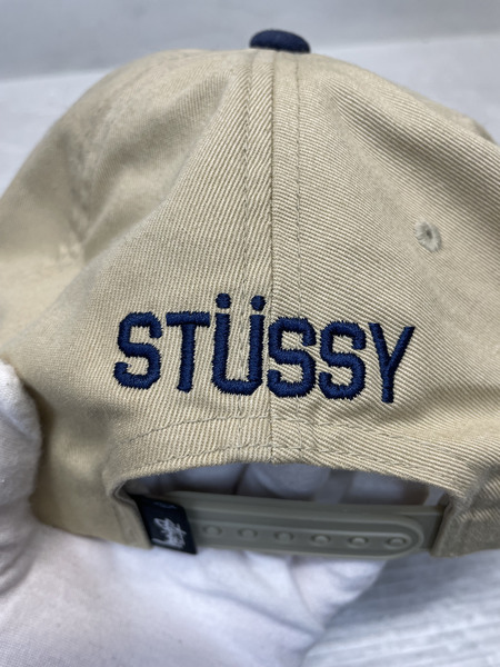 STUSSY 22AW PINSTRIPE CAP 刺繍キャップ