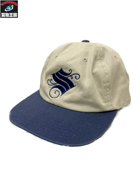 STUSSY 22AW PINSTRIPE CAP 刺繍キャップ