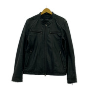 BURBERRY BLACK LABEL レザージャケット シングルラーダースジャケット 黒 M