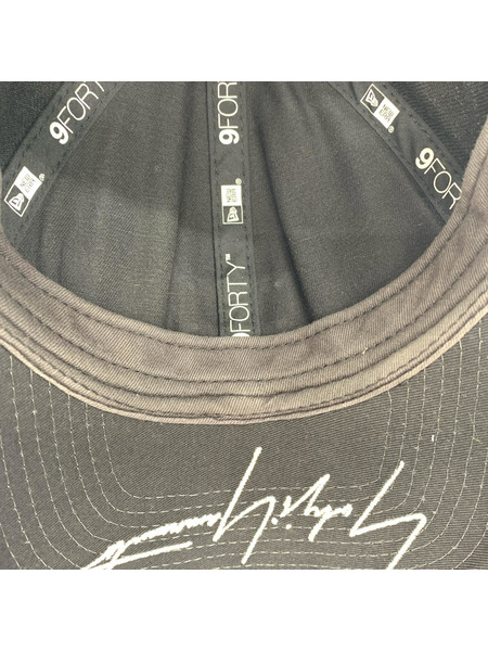 Yohji Yamamoto キャップ ×new era メタルロゴキャップ 黒[値下]