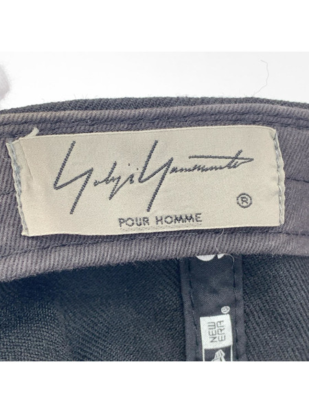 Yohji Yamamoto キャップ ×new era メタルロゴキャップ 黒[値下]
