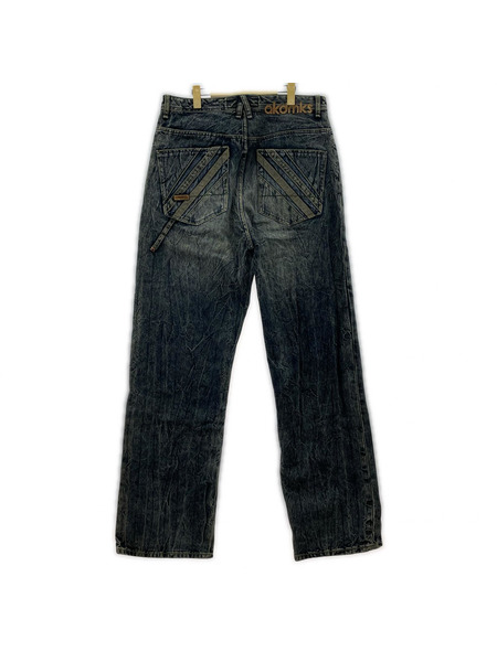 デニム・ジーンズ akademiks シワ加工デニム