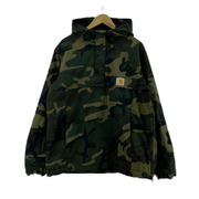 Carhartt パーカー 裏ボアカモ柄アノラックパーカー/M