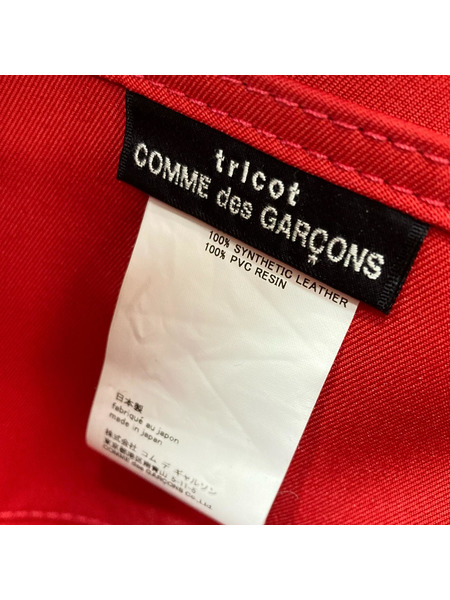 tricot COMME des GARCONS トートバッグ フェイクレザー 黒