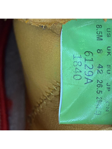 Timberland ブーツ STUSSY 6129A サイドジップ 黄系