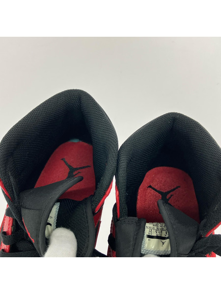 NIKE スニーカー AIR JORDAN 1 MID 赤 27