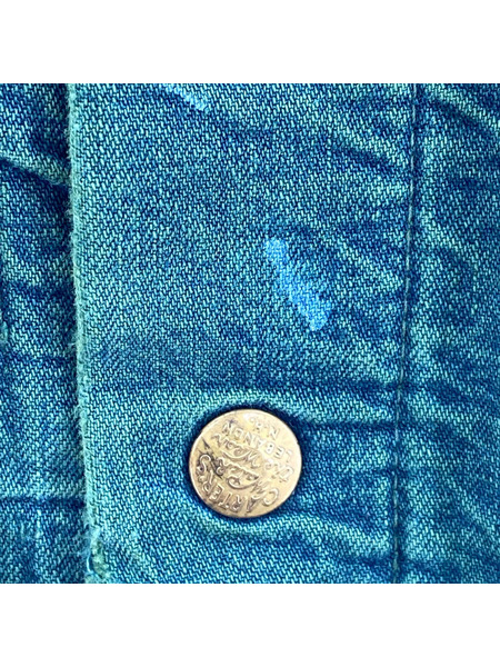 Carter's 裏地ブランケット デニムカバーオール グリーン[値下]