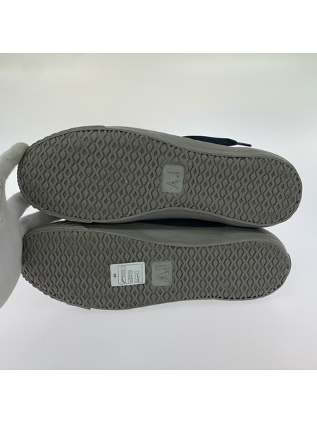 ARMANI JEANS スニーカー デニム地ハイカットスニーカー (26.5)インディゴ