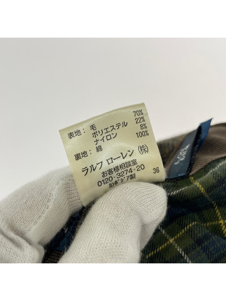 POLO RALPH LAUREN キャスケット・ハンチング ウール ニュースボーイキャスケット