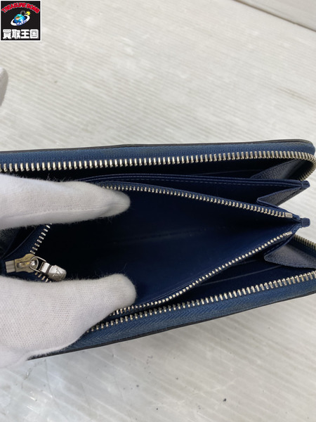 長財布 LV エピ ジッピーウォレット アンディゴブルー M61873[値下]