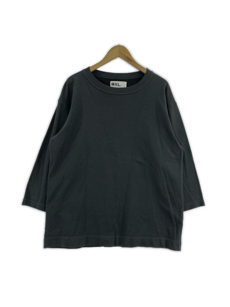 MHL. 七分袖カットソー (L) グレー