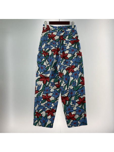 6 ROKU パンツ フラワープリントパンツ/マルチカラー