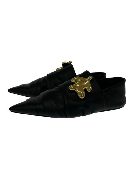 JIL SANDER ゴールド ポインテッドトゥ スリッポン 低ヒール JIL SANDER 【美品】 / ジルサンダー | ポインテッドトゥ