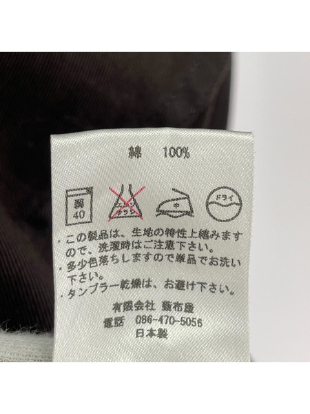 桃太郎ジーンズ 長袖シャツ ロングスリーブボーリングシャツ 38 BRW