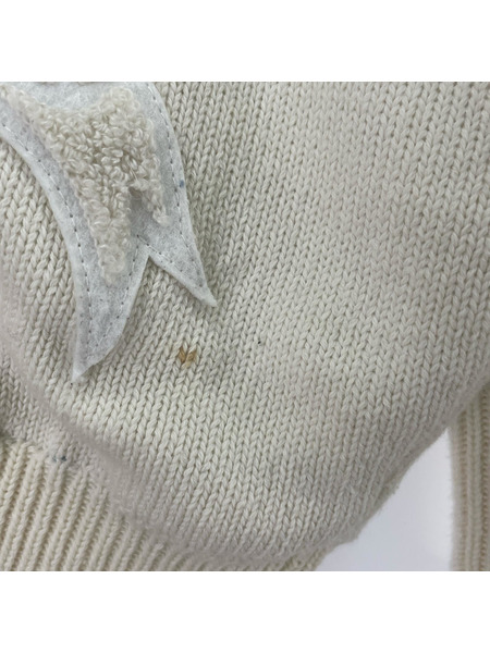 TAIN DOUBLE PUSH 22AW ニットカーディガン(XL)WHT[値下]