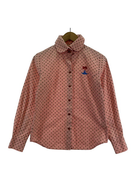 Vivienne Westwood RED LABEL ドット柄シャツ ピンク 1｜商品