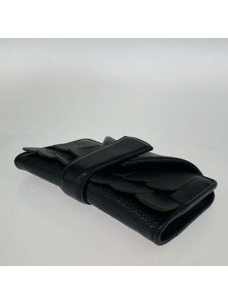 HIROKO HAYASHI コンパクトウォレット レザー 黒