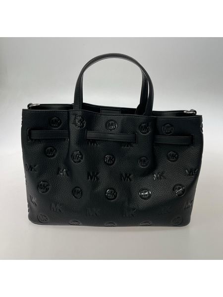 MICHAEL KORS ハンドバッグ カーソン エンボスロゴ 黒
