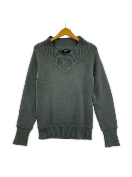 ニット・セーター ZUKKA ニット カーキ