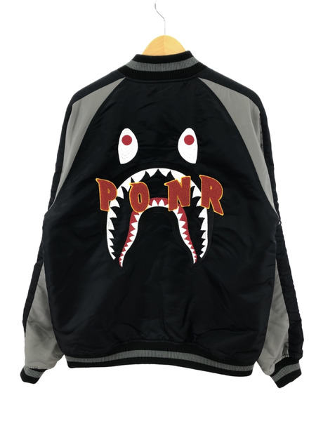 A BATHING APE 20AW SHARK SOUVENIR JACKET L 001LJG801025X[値下]
