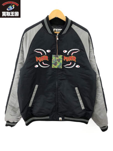 A BATHING APE 20AW SHARK SOUVENIR JACKET L 001LJG801025X[値下]