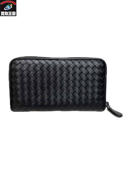 ボッテガヴェネタ　長財布 イントレチャート ラウンドジップ