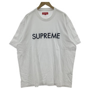Supreme 25SS Capital S/S Top White キャピタルロゴカットソー XXL 白