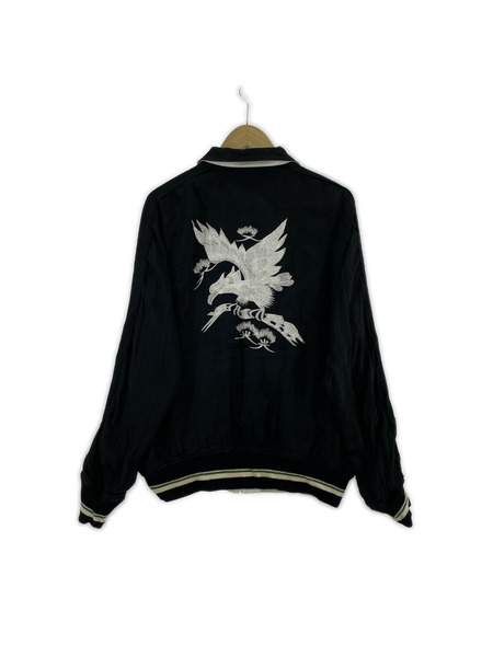 DAIRIKU ジャケット リバーシブルサテンスカジャン (M) 白黒