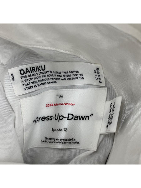 DAIRIKU ジャケット リバーシブルサテンスカジャン (M) 白黒